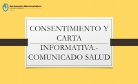CONSENTIMIENTO Y CARTA INFORMATIVA.- COMUNICADO DE SALUD