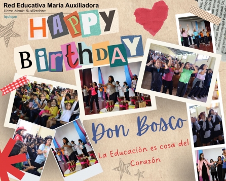 Celebrando el Cumpleaños de &quot;Don Bosco&quot; en LMA-IQUIQUE